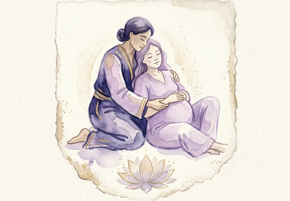 What does a dream about helping someone else give birth symbolize?