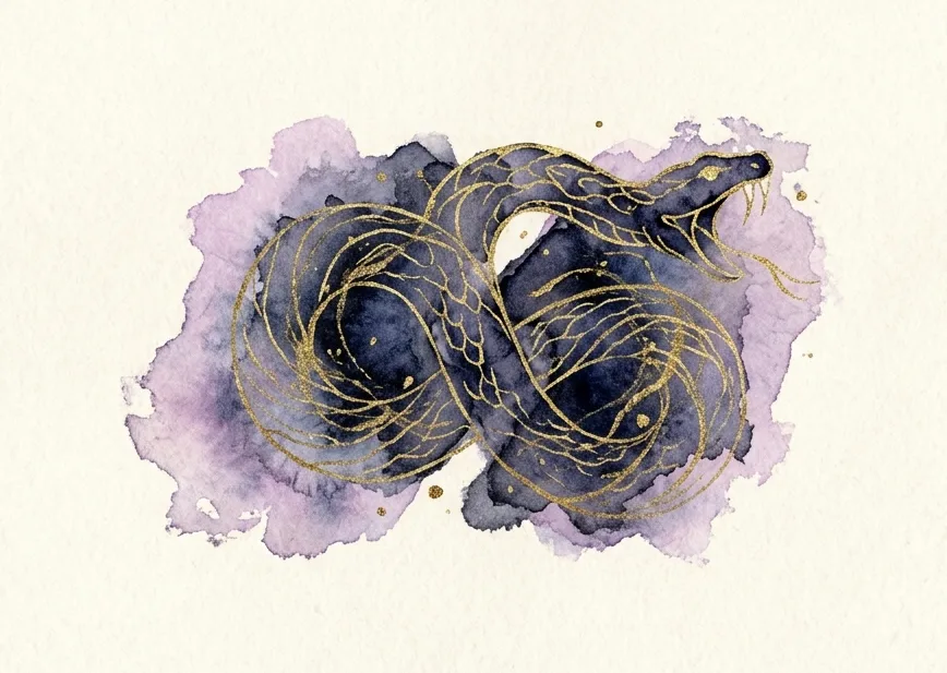 What does a dream about a snake bite symbolize?